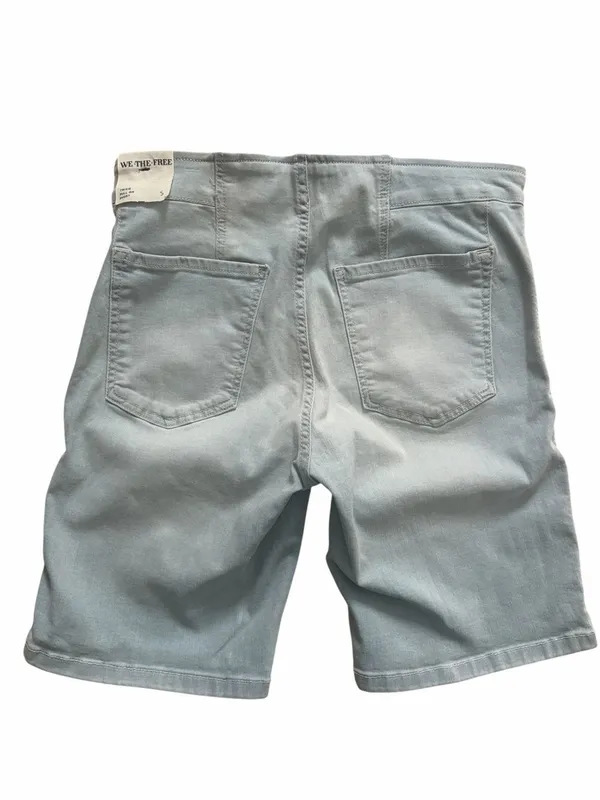 Free People Pull on Stretchy Light Blue Shorts(Size Small) - Image 5