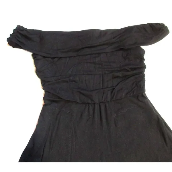 NWT Free People FP Beach Kenna One Piece in Black Off-Shoulder Wide Jumpsuit XS - Image 10