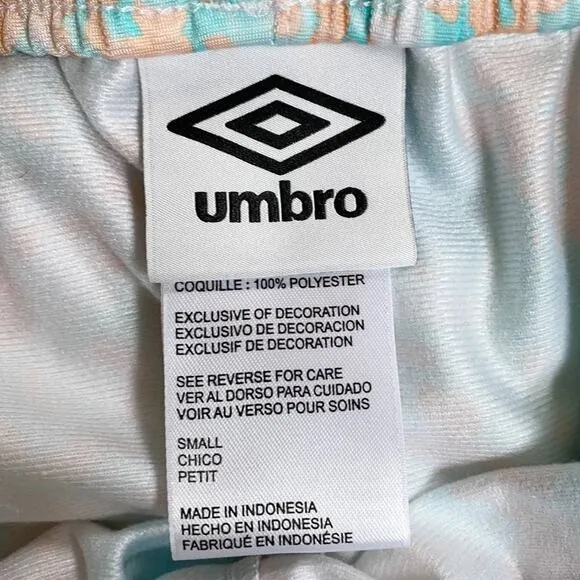 Umbro Women's Sublimated Track Pants‎ - Prism Blur/White Size Small - Image 5