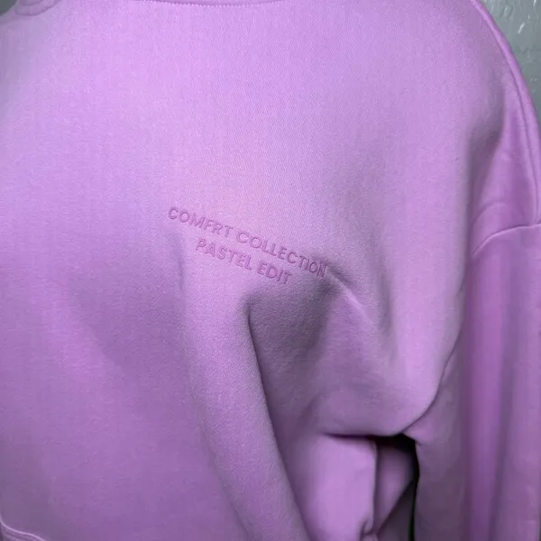 Comfrt Pastel Hoodie, Lilac, S Purple - Image 2