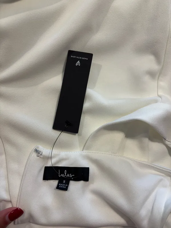 Lulus Mini Dress White - Image 3