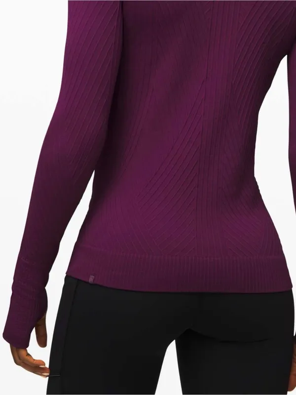 Lululemon Ribbed Rest Less Pullover Long Sleeve size 6 - Image 2