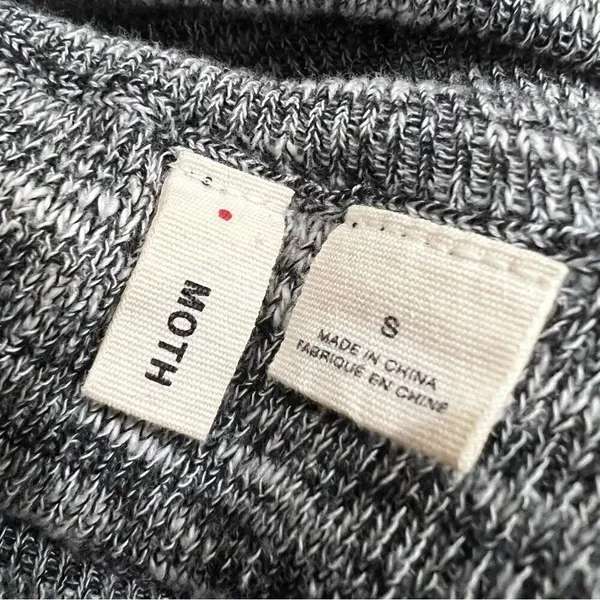 Anthropologie Moth Grey Wool Blend Turtleneck Sweater Women’s Small - Image 5