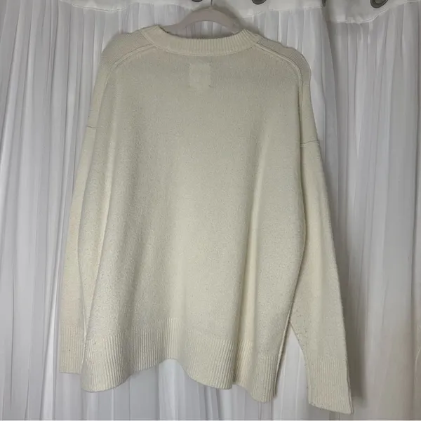 Aerie Cream Crew Neck Sweater - Image 3
