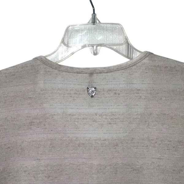 Kuhl Womens Sylvie Long Sleeve Top‎ Sz L Lightweight Tan Outdoor Stripe Neutral - Image 5