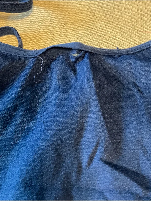 Yelete Navy Blue Tank Top with Spaghetti Straps - Image 7