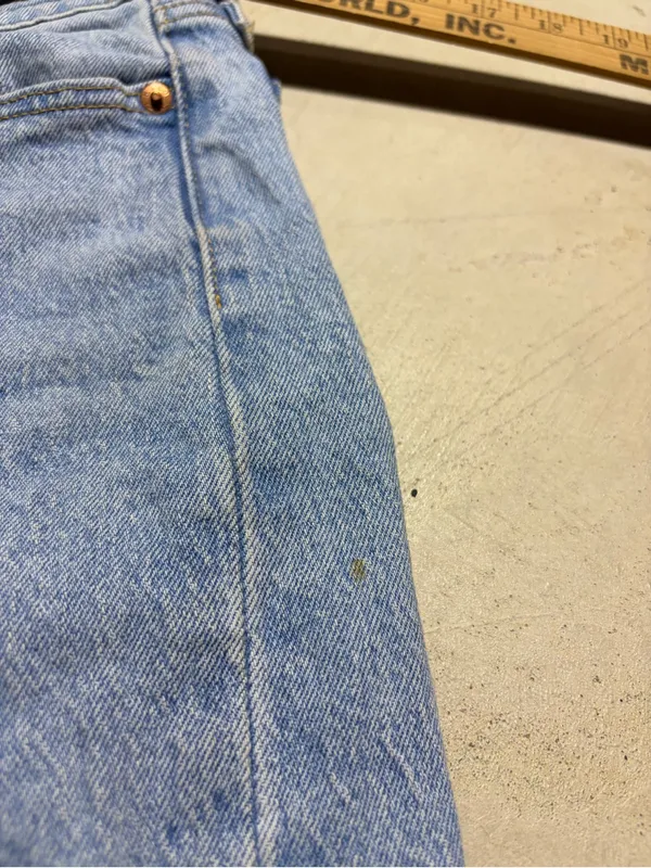 Levi's wedgie premium Light Blue Distressed Jeans 26 - Image 8