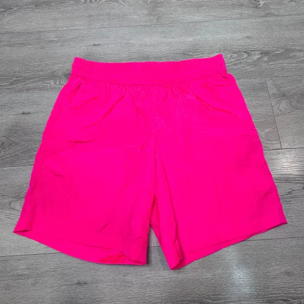 Future‎ Collective Alani Noelle Neon Pink Nylon Athletic Shorts Womens Medium - Image 2