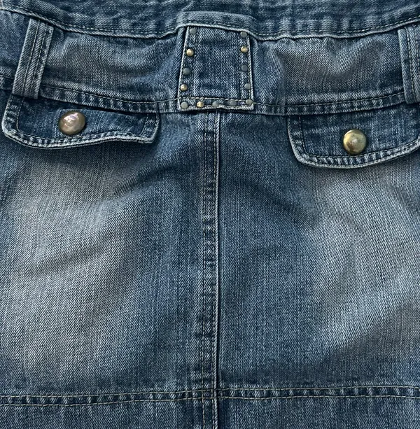 jia qi denim mini skirt vintage y2k - Image 4