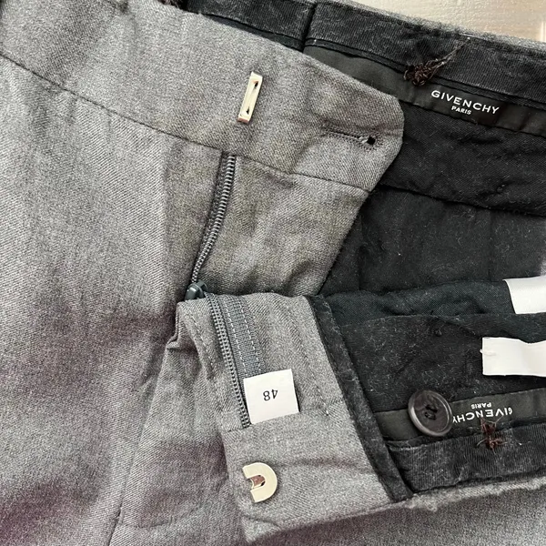 Givenchy Gray Dress Trousers pants professional office wear workwear wool - Image 8