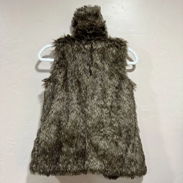 Altar’d State Brown Faux Fur Vest - Image 3