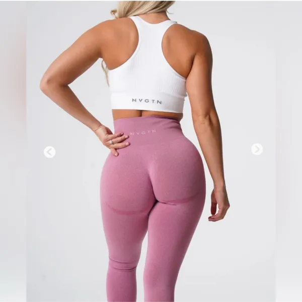 NVGTN Contour Leggings Pink - Image 2