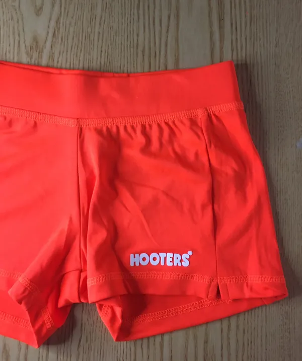 Hooters New Girl Uniform Orange Shorts Size XXS-E - Image 3
