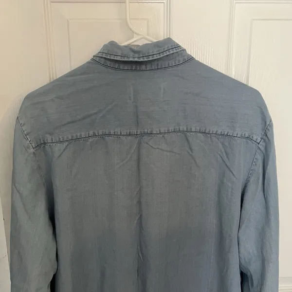 Stoosh Vintage Denim Button Up Top Women’s M Long Sleeve Western Cowgirl‎ Shirt - Image 6