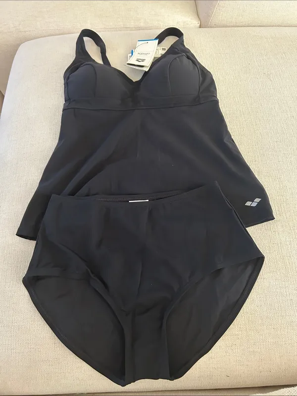 Arena Bodylift Tankini Manuela Bodylift Adj. Two Piece Black, Size 34, NWT - Image 4