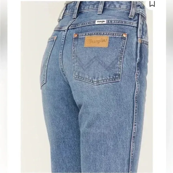 NWT Wrangler Wild West 603 High Rise Straight Jean Retro Mid Sz 25 X 28 - Image 4