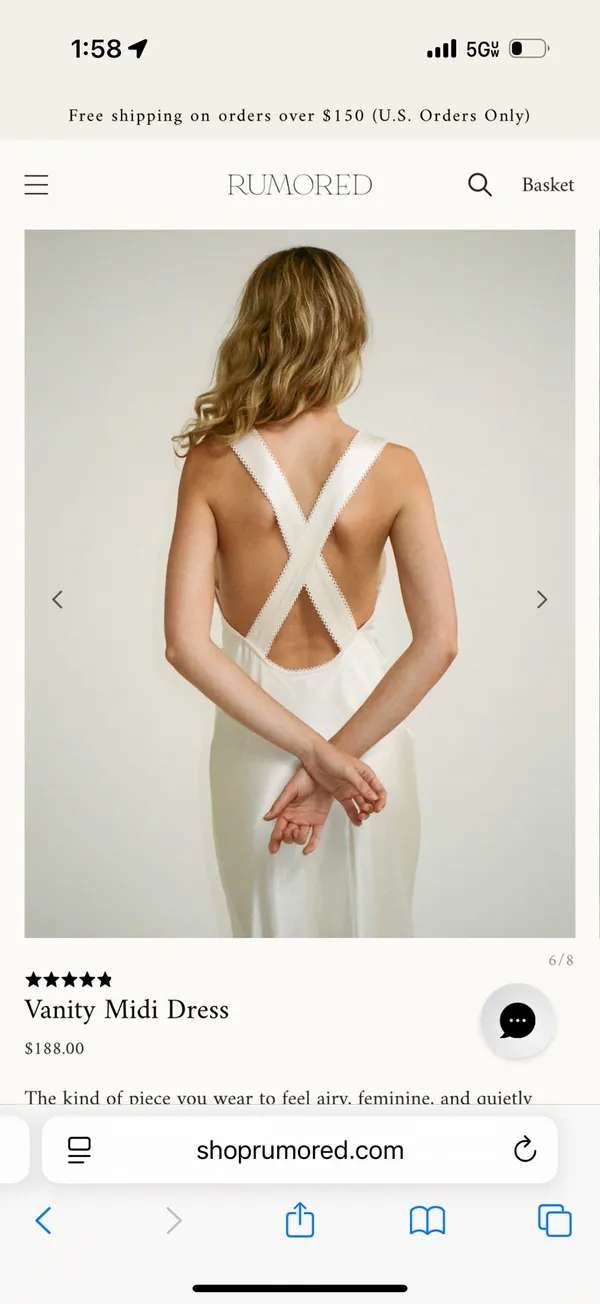 Rumored Bridal Slip Dress - Image 3