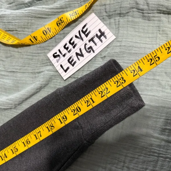 Athleta Purana Wrap Sweatshirt M Grey Tencel Modal‎ Crossover V-Neck Pullover - Image 11