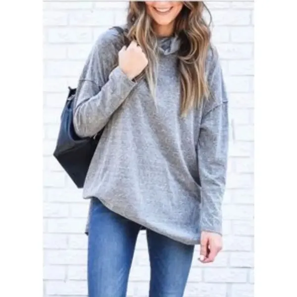 ✨Free People Bella Vista Oversized Sz Medium Tunic Top in Charcoal✨ - Image 3