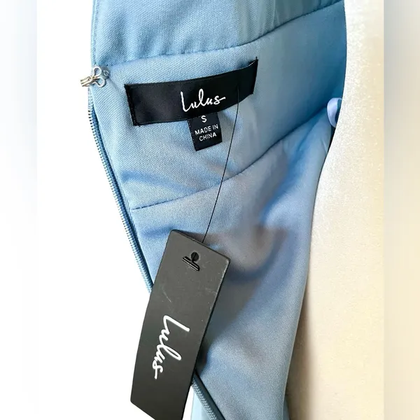 NWT Lulus Heavenly Hues Light Blue Maxi Dress Size Small - Image 5