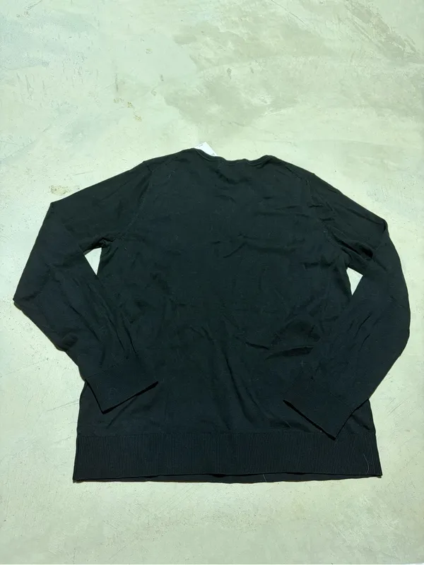 Banana republic NWT forever Classic Black Crewneck Sweater large MSRP$60 - Image 10