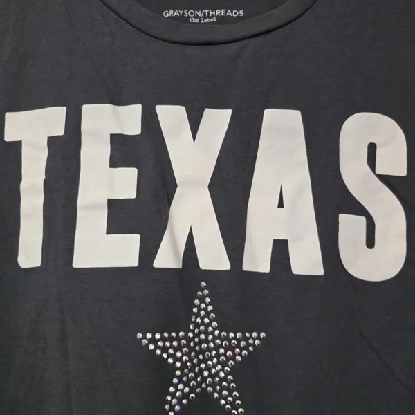 Grayson Threads Texas Star Cropped Tee - Image 2