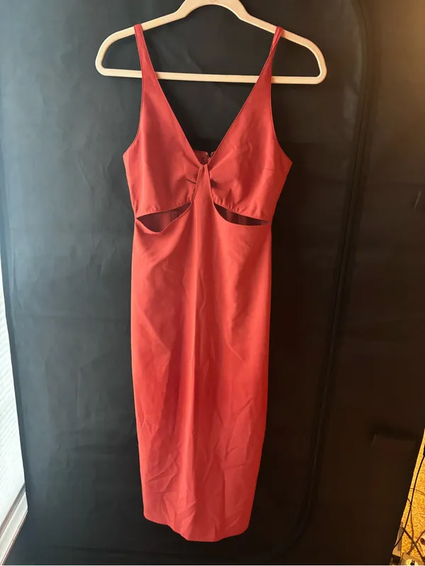 Abercrombie & Fitch Terra Cotta Cut Out Dress - Image 2