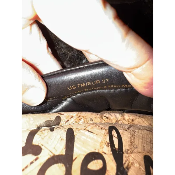 Sam‎ Edelman Abbene black leather slip-on espadrille sandals Size 7 - Image 10