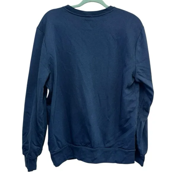 Gap‎ Sweatshirt Medium Blue Crewneck Logo Pullover Minimalist Casual Athleisure - Image 2