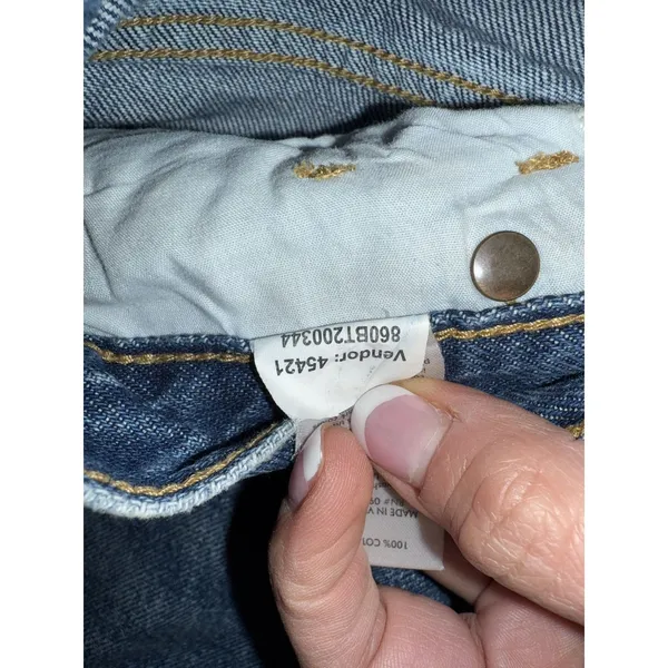 PacSun Women's 27 Half Bleached High Rise‎ Straight Jeans - Image 6