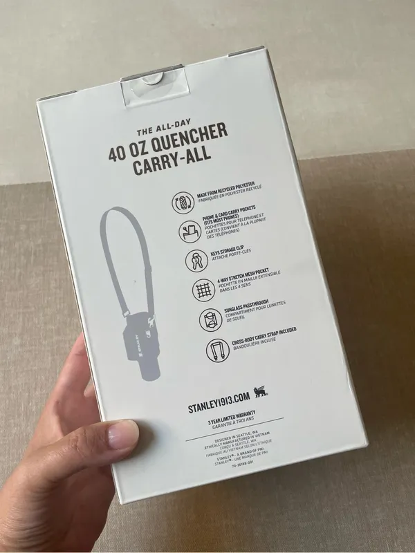 Stanley The All Day 40 OZ Quencher Carry-All Waterbottle Crossbody Bag - Image 3