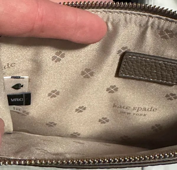 Kate Spade Gray Leather Wristlet - Image 6