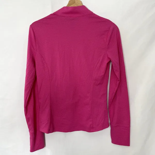 Tommy‎ Bahama Active deep pink quarter zip golf long sleeved top women's S nylon - Image 7