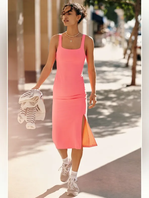 Anthropologie Daily Practice Sleeveless Scoop-Neck Slim Midi Dress - Image 2