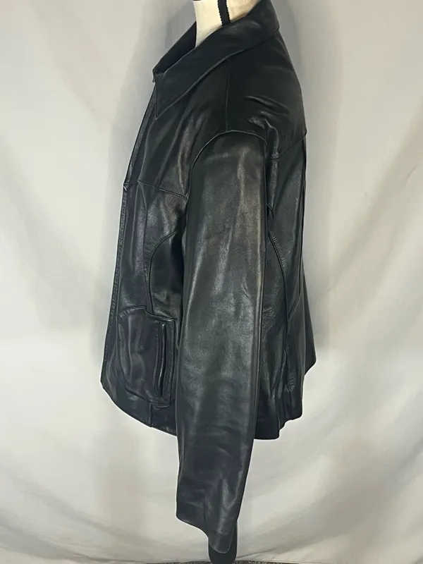 Wilson’s Leather Maxima Vintage Full Zip Weatern Yoke Women’s Leather Jacket XL - Image 3