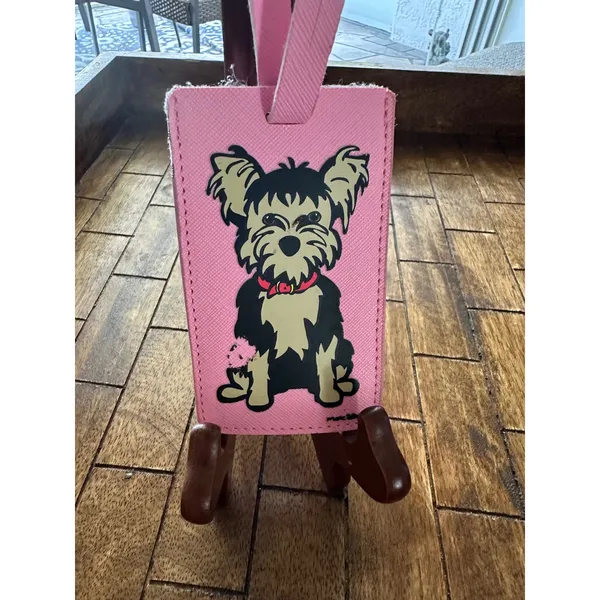 Marc Tetro Pink Yorkie Passport Cover‎ and Luggage Tag Set Travel Accessories - Image 7