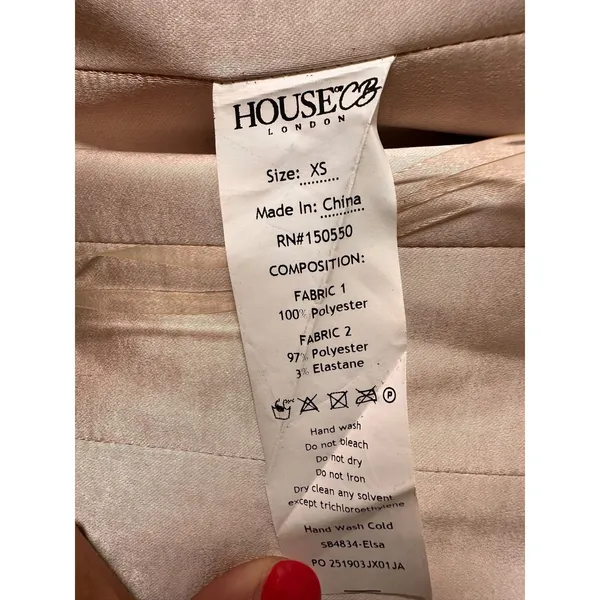 House of CB Elsa‎ Silver Sparkle Cropped Corset Top Women XS Boned Crop SB4834 - Image 6