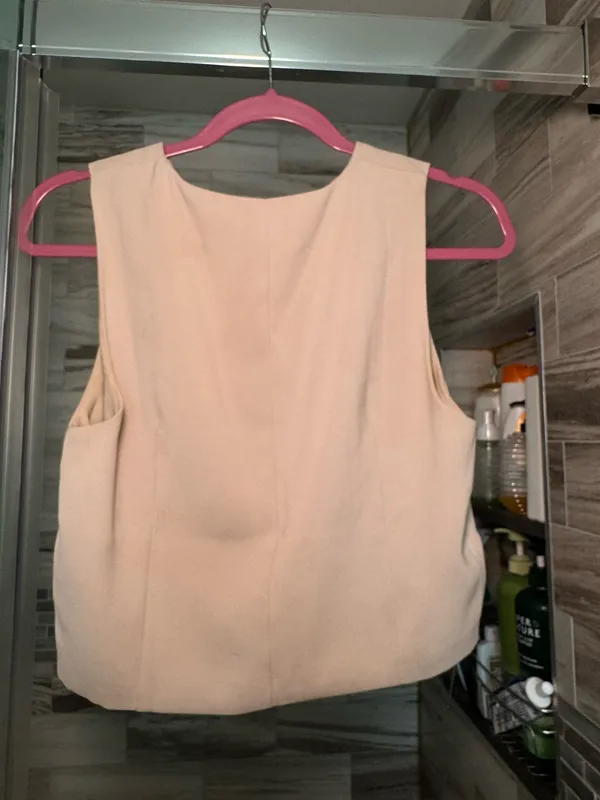 SheIn Tan Crop Top - Image 4