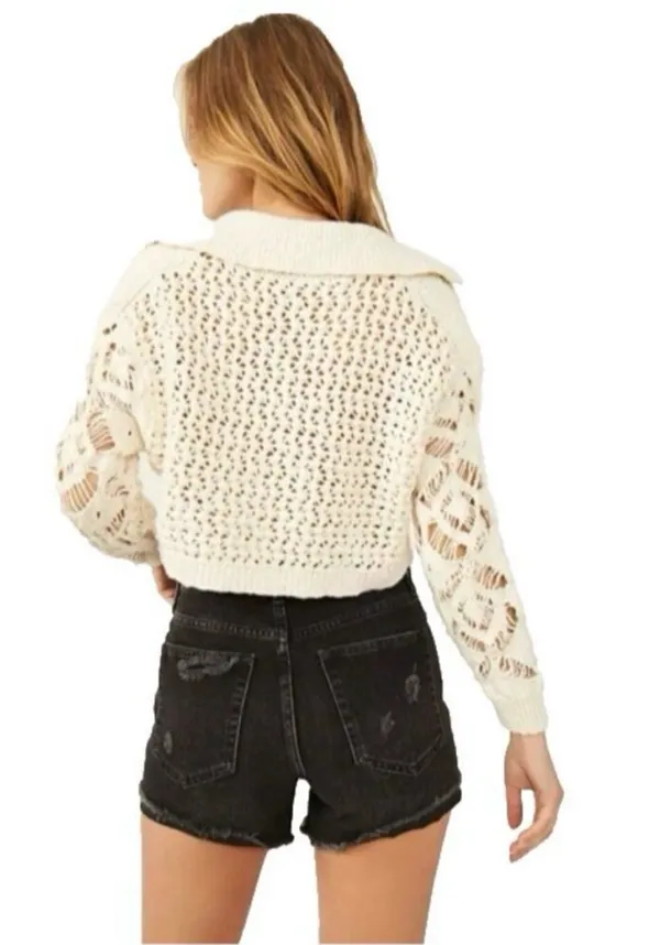 Free People Cropped Sweater Knit - Image 2