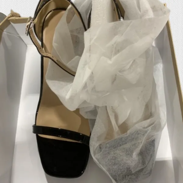 NWT Elisabet Tang‎ Black Strappy Slingback Stiletto Heels Sz 8.5 - Image 6