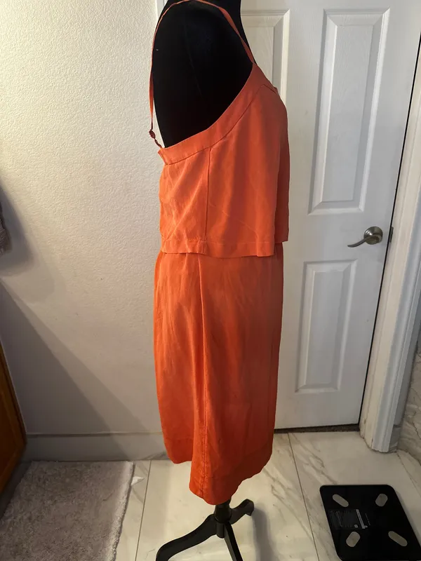 Madewell Mini Dress Burnt Orange - Image 4