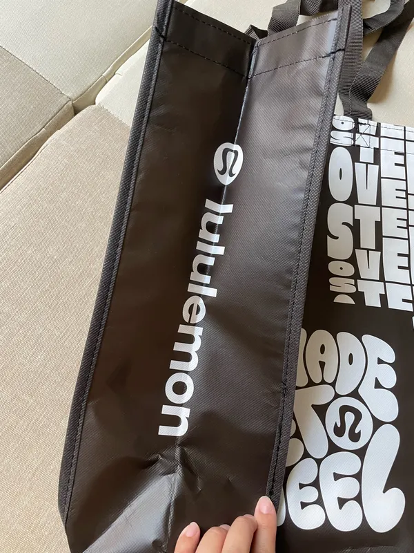 Lululemon Shopping Reusable Tote Bag Large - Image 5