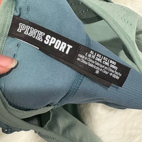 PINK Victoria's Secret Blue Ombre Sports Bra Size XL - Image 4