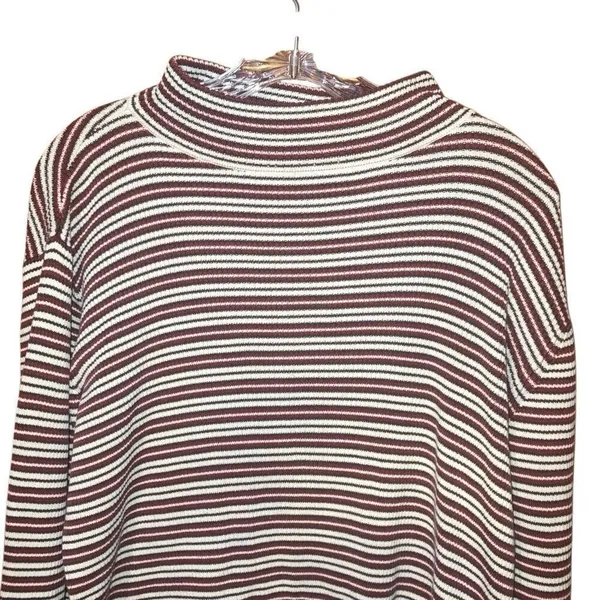 Hanna Andersson mock neck striped long sleeve thick shirt XL 90” inspired #751 - Image 2