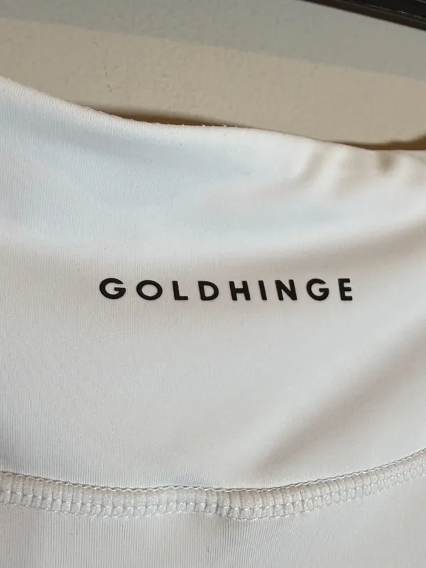 Gold Hinge Off-White Pleated Tennis Skirt Skort Women Medium White Active Tennis - Image 10