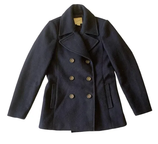 Old Navy Brushed Flannel Peacoat - Image 4