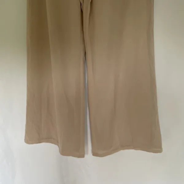Ciera‎ beige size 27 pants flowy wide leg style high waisted classic lightweight - Image 4