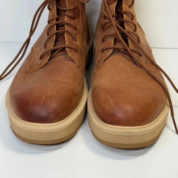 SOREL Hi Line Lace Boots Womens 9.5 Brown Leather Gorpcore Rugged Streetwear - Image 15