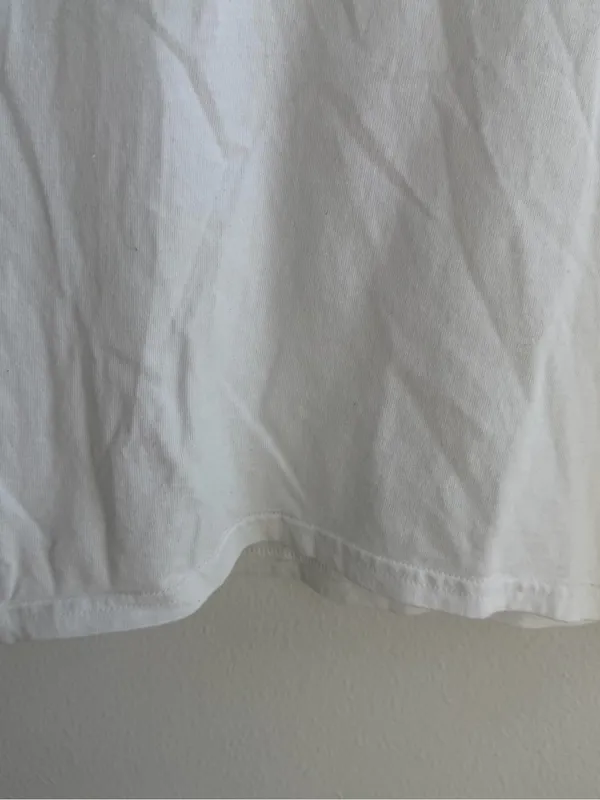 In Print We Trust White Cat Graphic Tee Size XS - Image 5