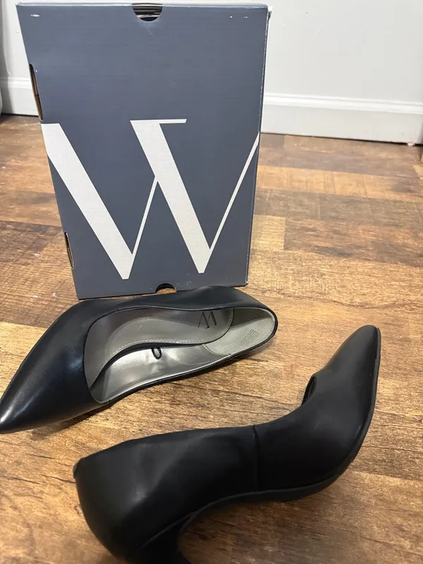 Worthington Black Pointed-Toe Stiletto Pumps Wor Zito 7.5 - Image 4